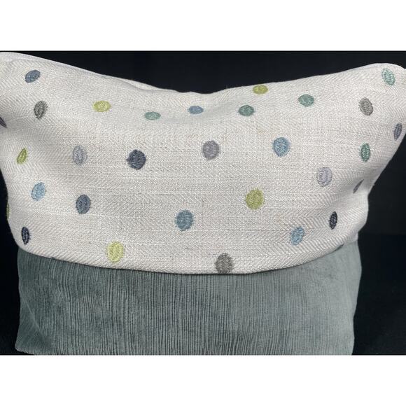 handmade one of a kind bag, velour and polka dots, variety of uses - Picture 3 of 8